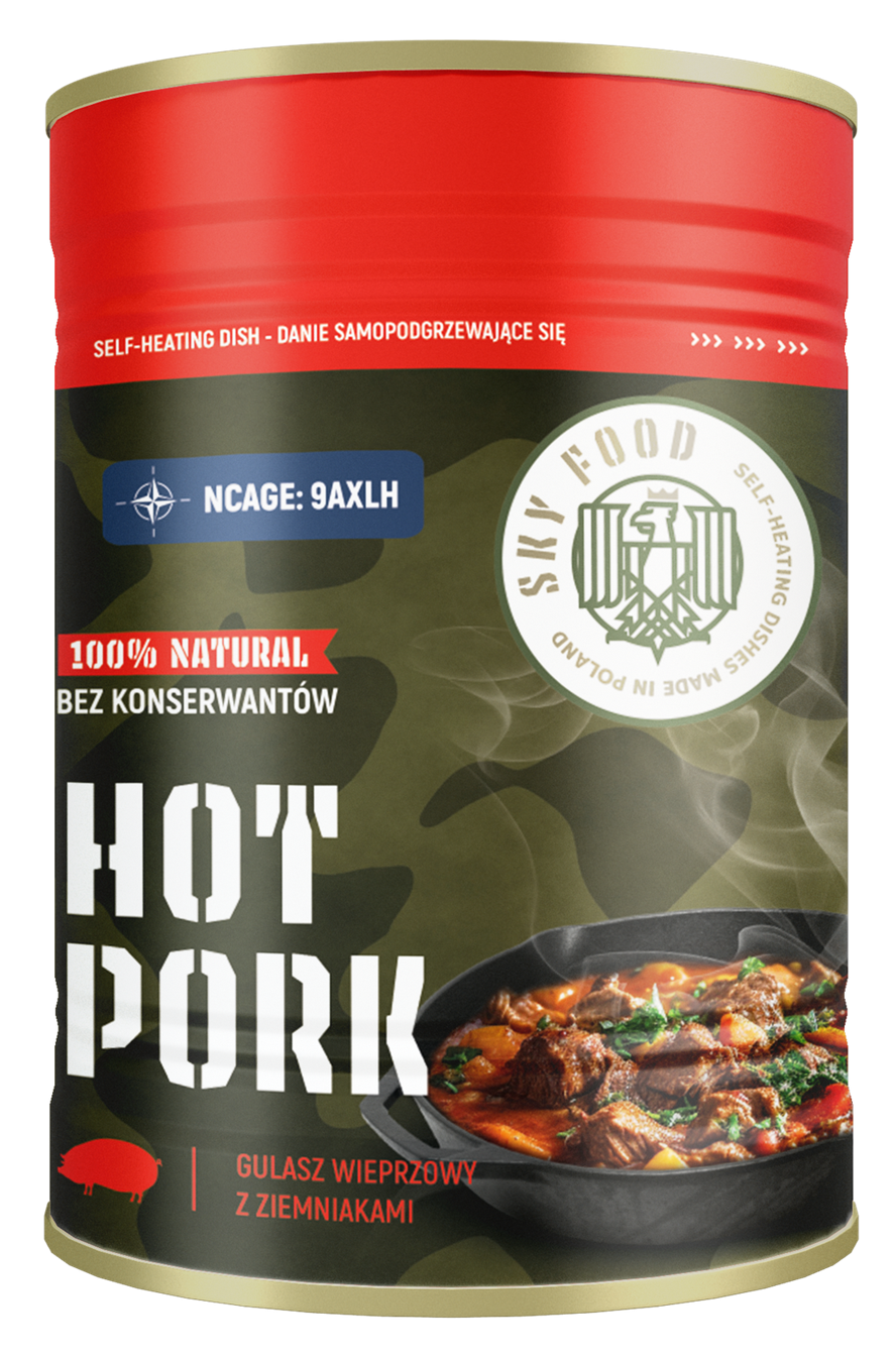 SKYFOOD HOT PORK - Gulasz wieprzowy z ziemniakami
