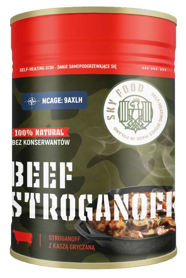 SKYFOOD BEEF STROGANOFF z kaszą gryczaną