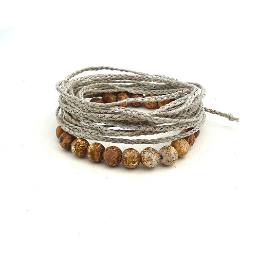 Jaspis kalahari zestaw bransoletek 8 mm