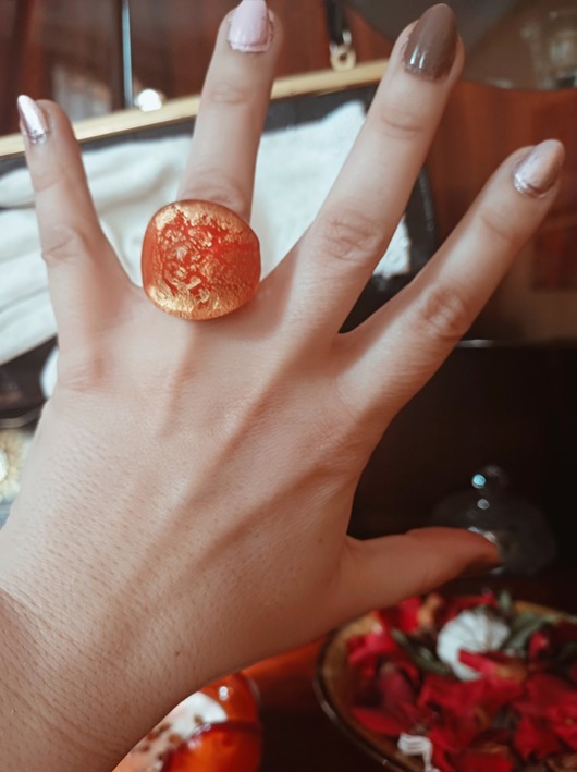 Witchy Chic - pierścionek ze szkła weneckiego