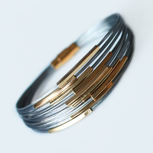 Bransoletka pozłacana Fullness v Bold