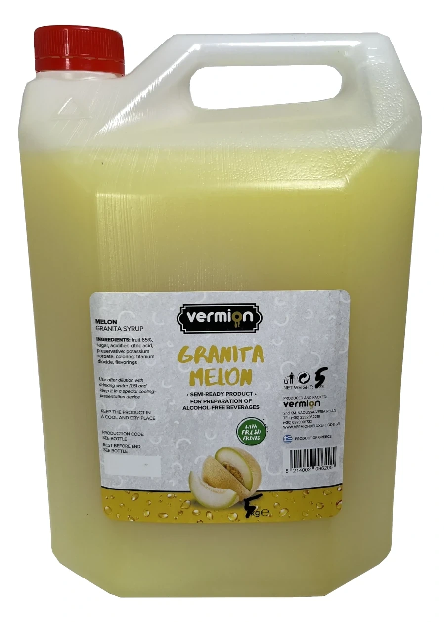 Granita Melon syrop - Vermion Deluxe Food Slush 5kg