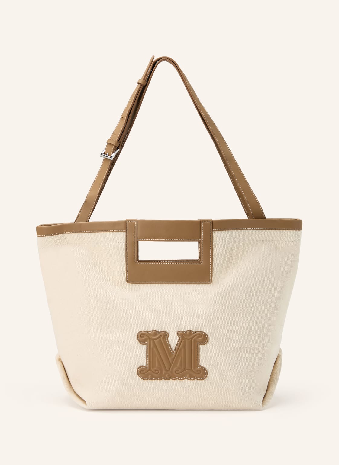 Max Mara Beachwear Torba Plażowa W Kolorze Ecru beige