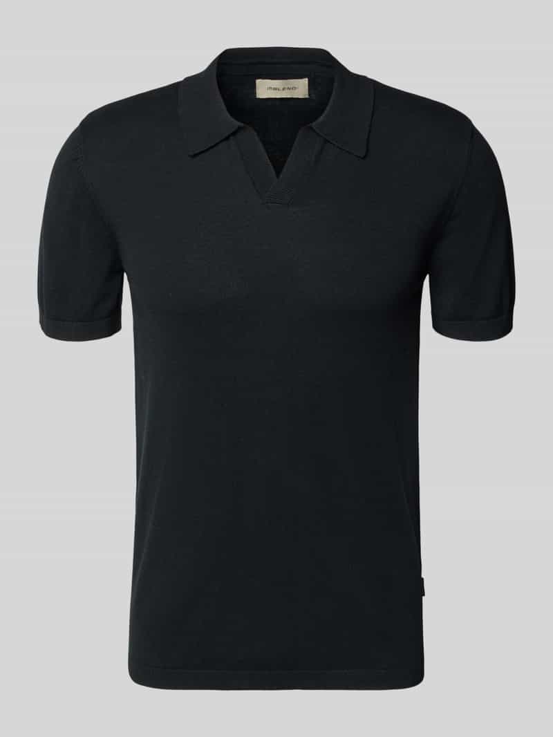 Koszulka polo w dzianinowym wyglądzie, krój regular fit, model 'Bray'