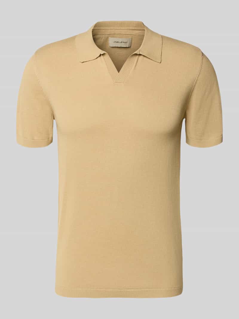 Koszulka polo w dzianinowym wyglądzie, krój regular fit, model 'Bray'