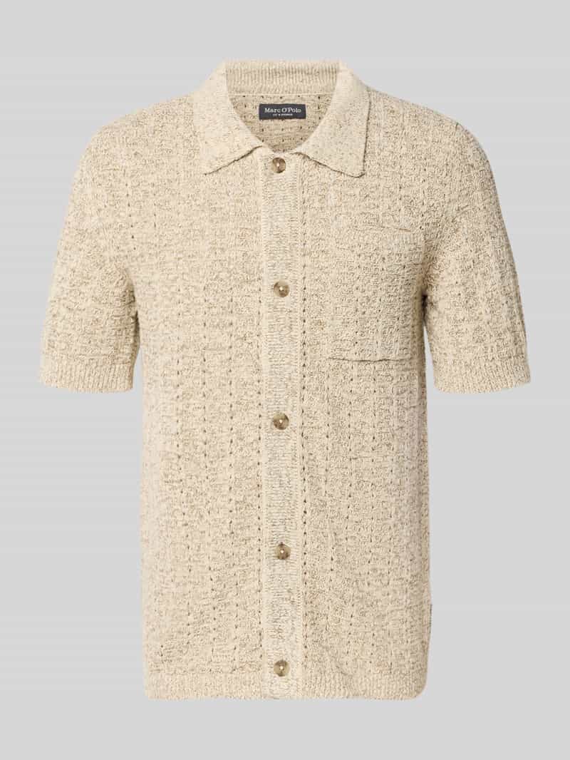 Koszula casualowa o kroju regular fit z mieszanki bawełny i lnu