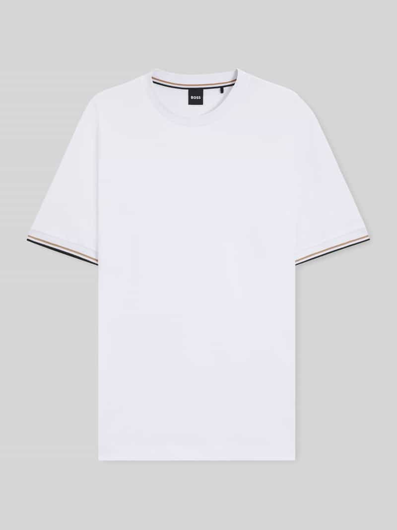 t-shirt o kroju regular fit z czystej bawełny