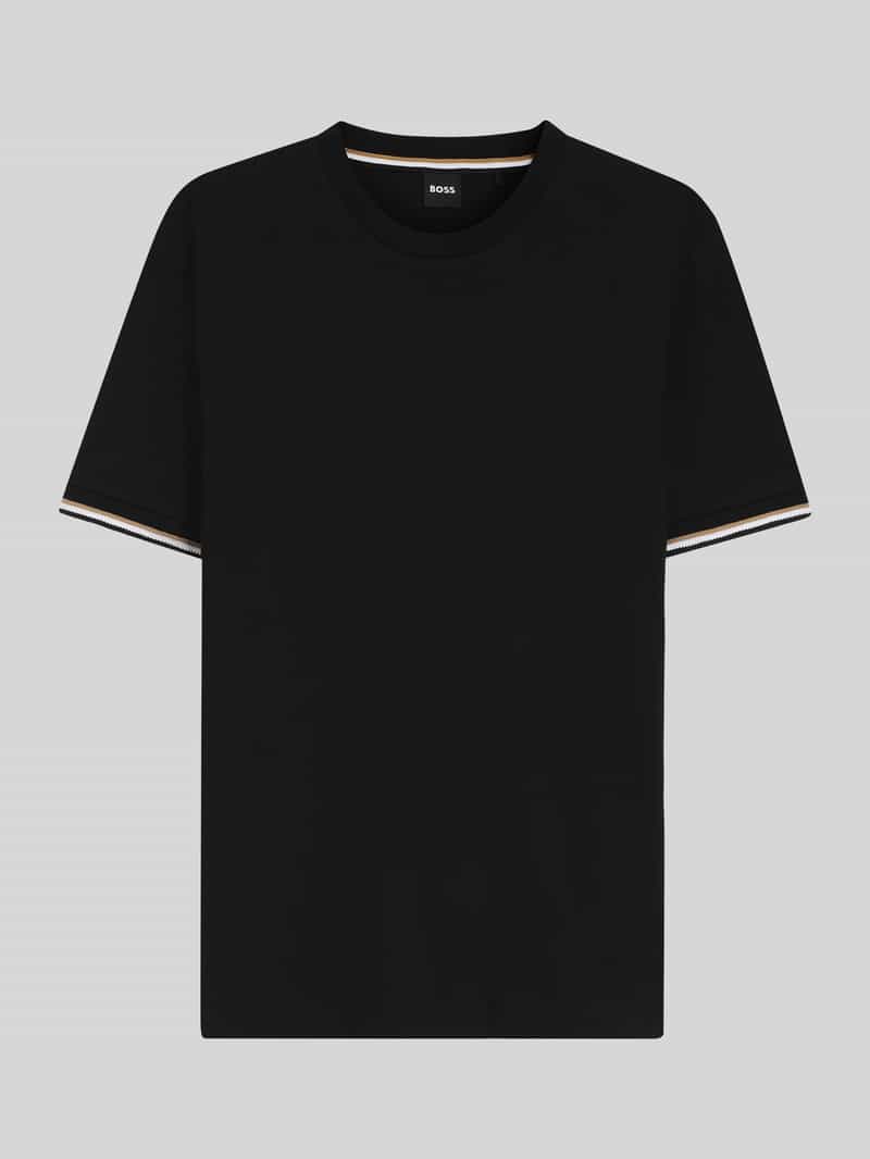 t-shirt o kroju regular fit z czystej bawełny