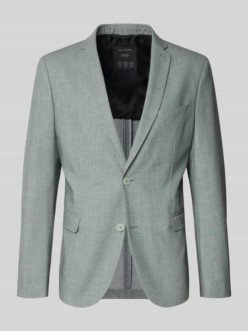 Marynarka garniturowa w kroju regular fit z dodatkiem wiskozy