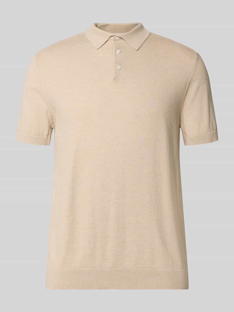 Koszulka polo o kroju regular fit z czystej bawełny model 'BERG'