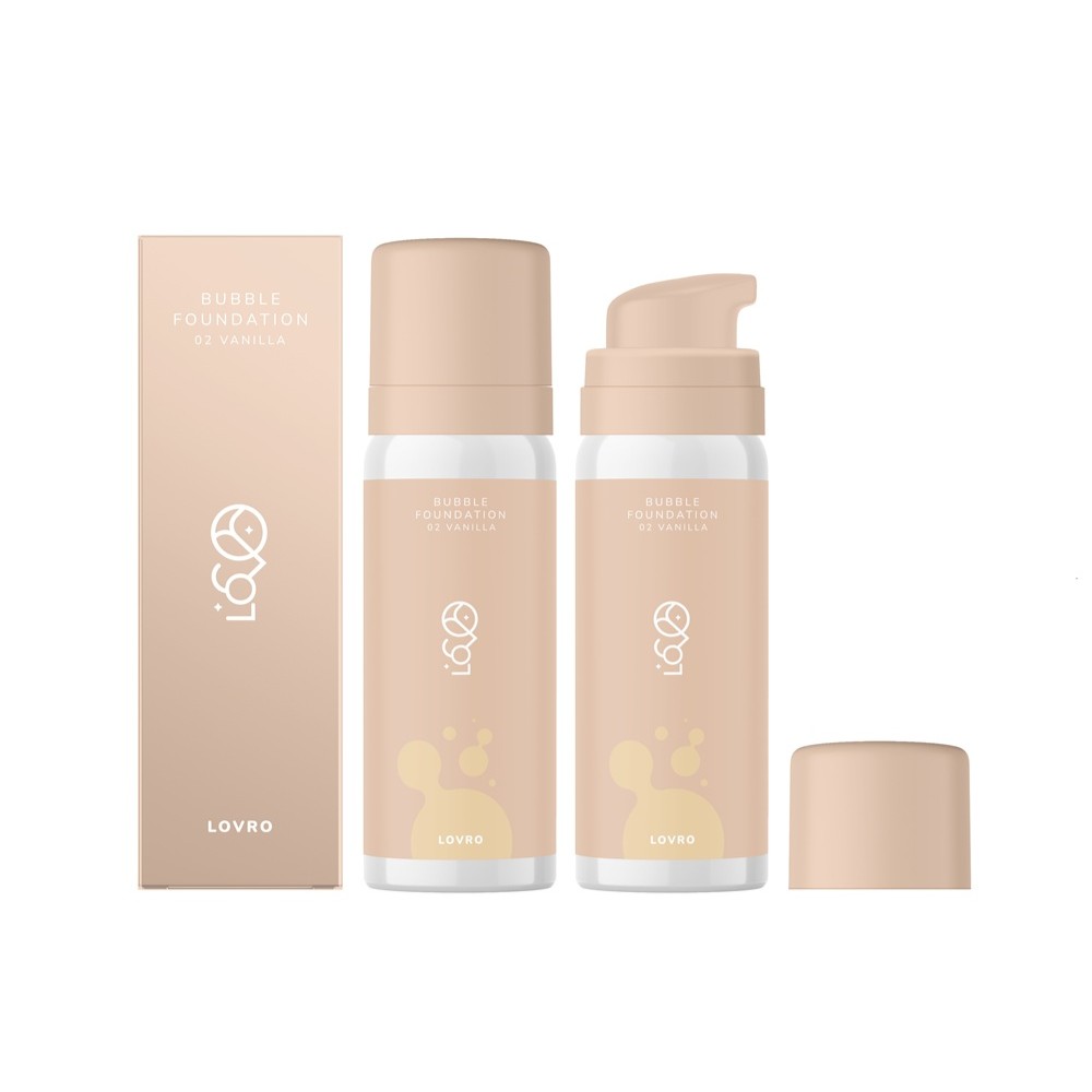 Lovro Bubble Foundation Podkład o Napowietrzonej Rozświetlającej Formule 02 Vanilla