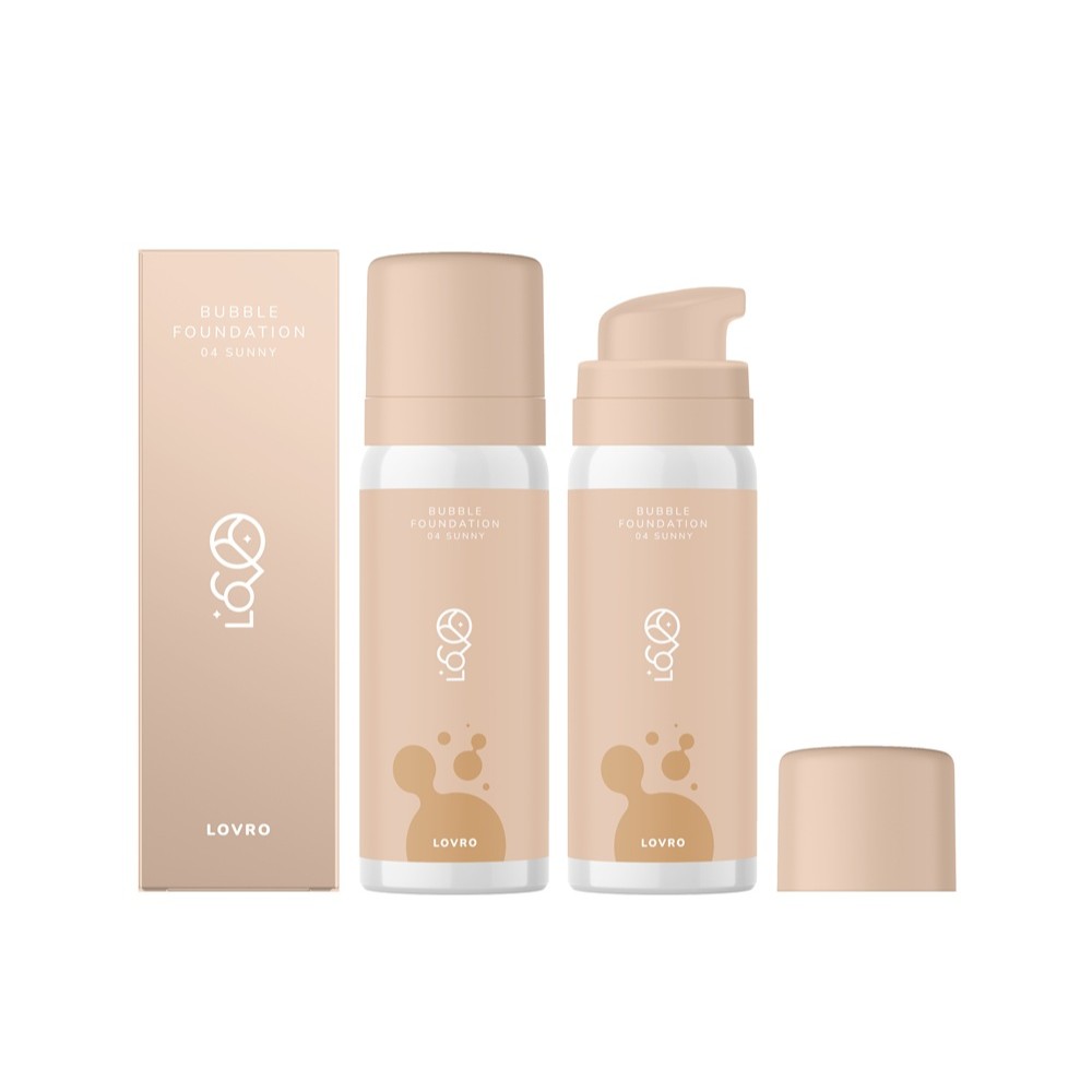 Lovro Bubble Foundation Podkład o Napowietrzonej Rozświetlającej Formule 04 Sunny