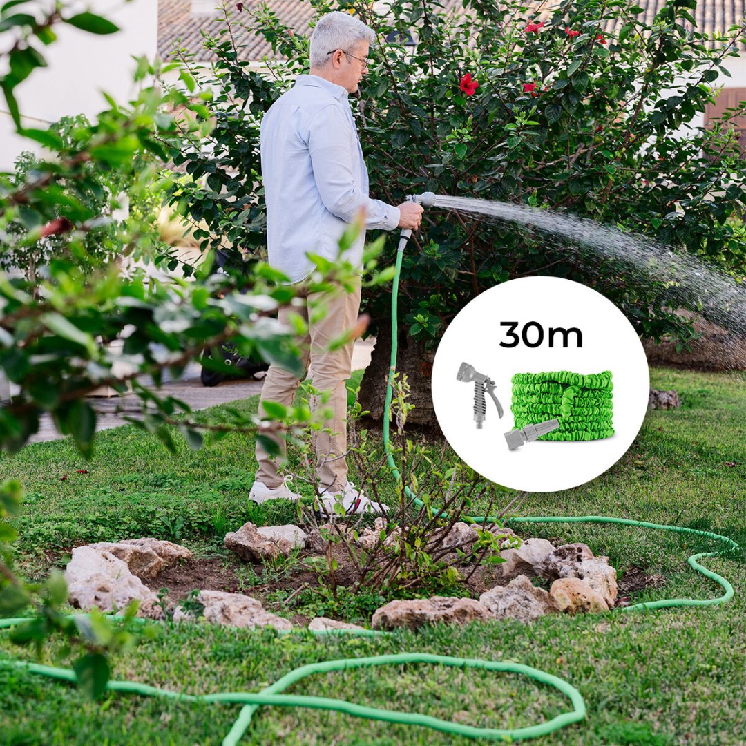 InnovaGoods Zwijany wąż ogrodowy Hoxtend 30 m