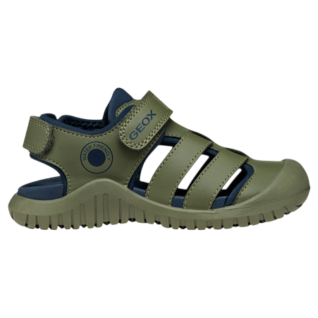 Sandały dziecięce Geox J S. Fusbetto Pro Bo Sage/Navy Rozmiar butów (UE): 33 / Kolor: niebieski