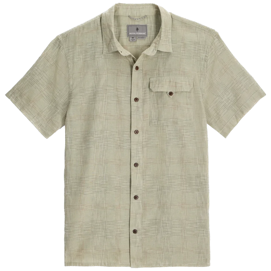 Koszula męska Roayal Robins Hempline Spaced S/S Rozmiar: M / Kolor: beżowy