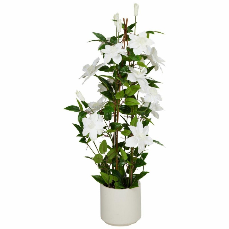Sztuczne drzewko clematis biały 98 cm w doniczce