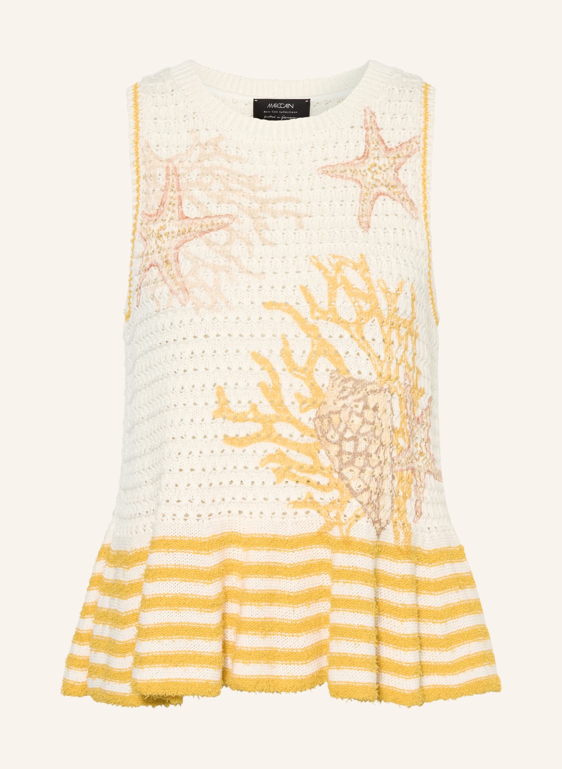 Marc Cain Dzianinowy Top gelb