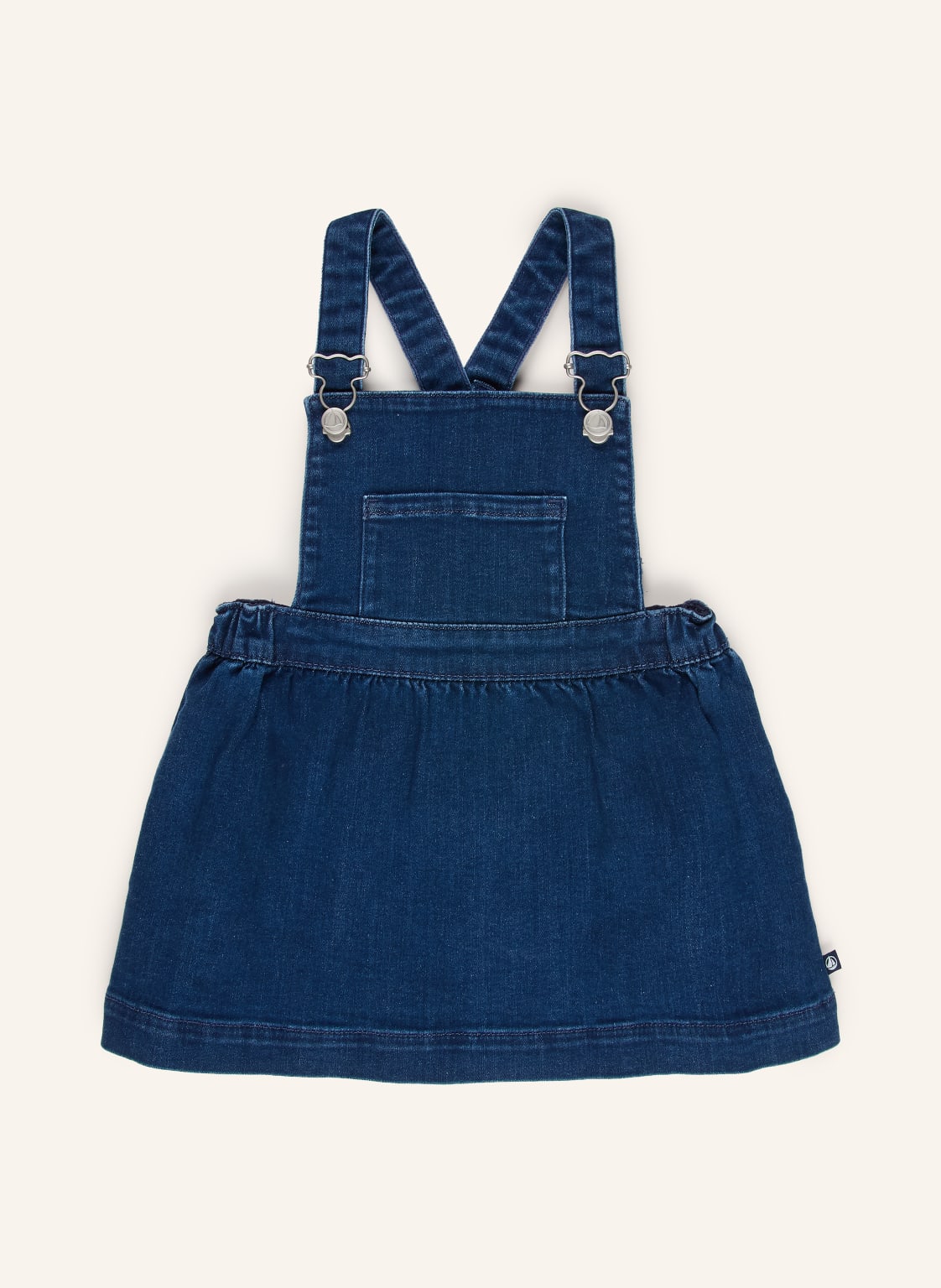 Petit Bateau Sukienka Jeansowa Z Naramiennikami blau