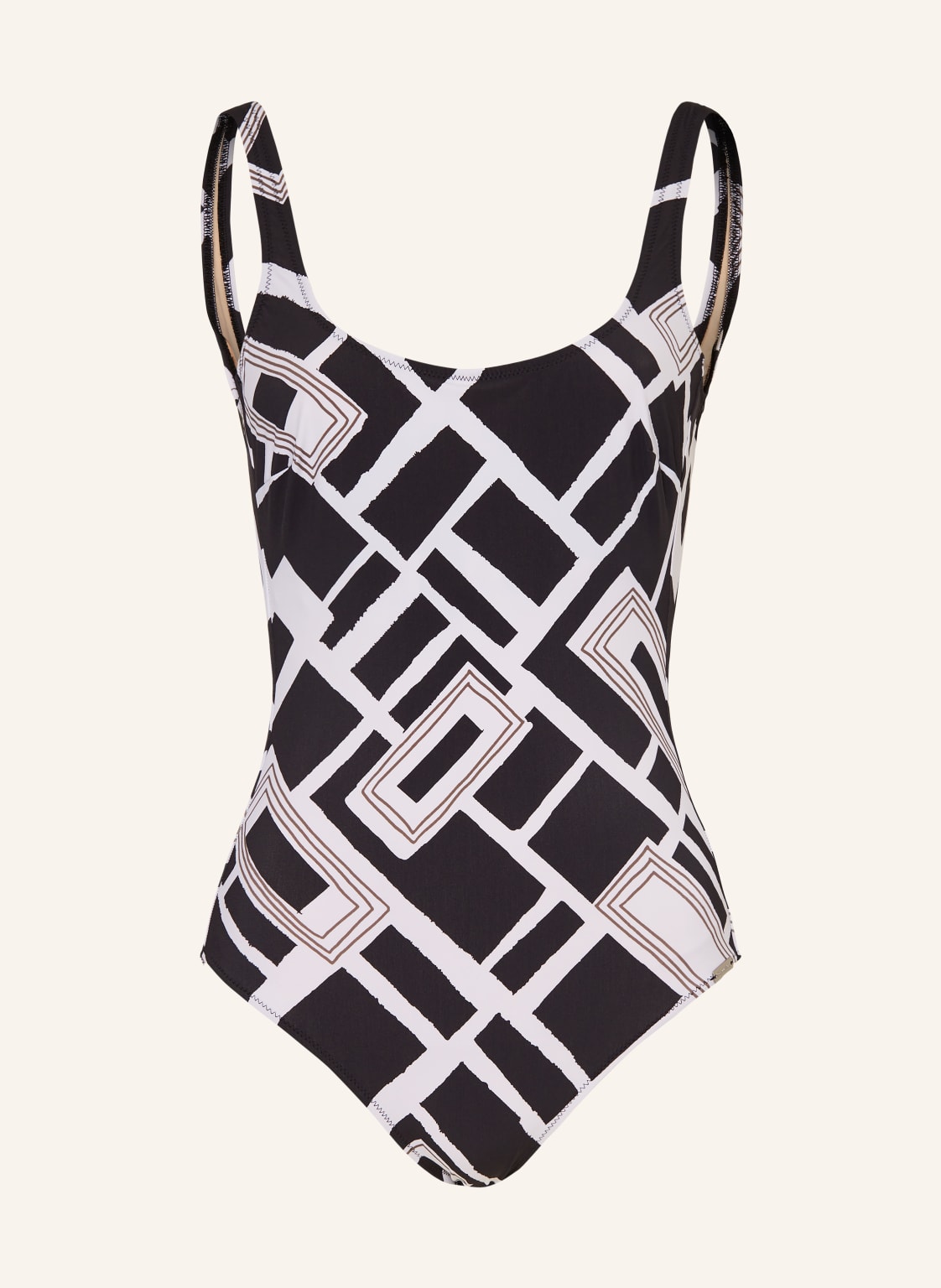 Charmline Kostium Kąpielowy Shape Graphic Frame schwarz