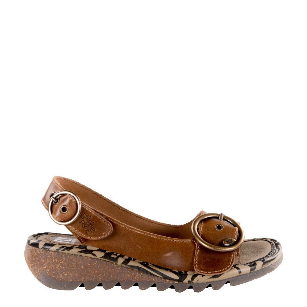 Sandały damskie Fly London TRAM 723 skórzane brązowy P500723002