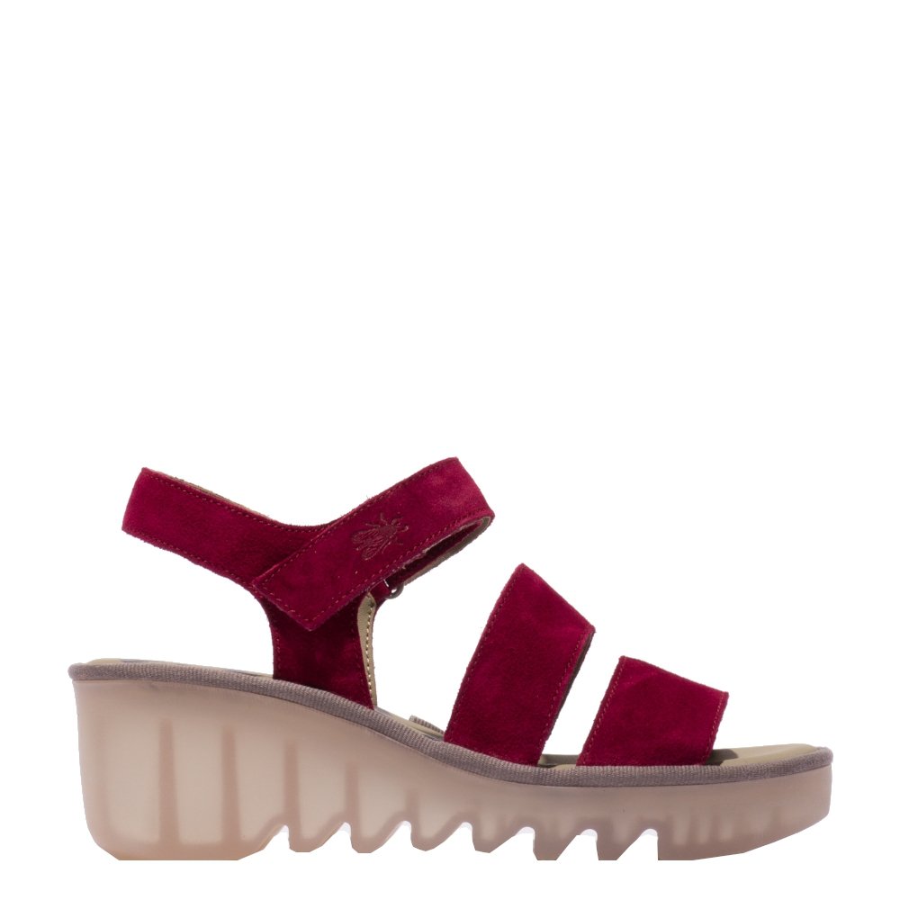 Sandały damskie Fly London BEXY 575 skórzane czerwony P501575011