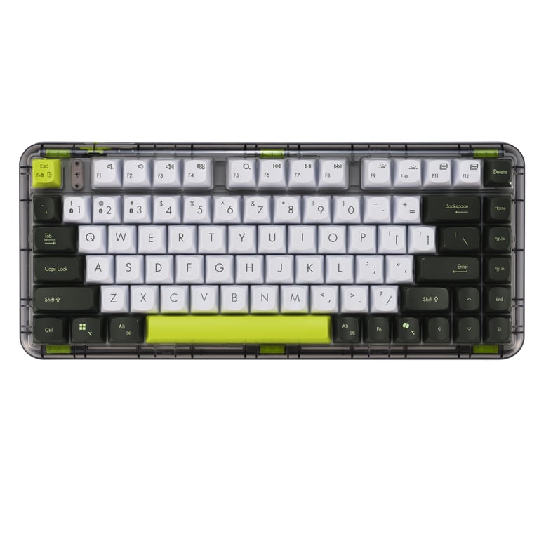 ASUS Jelly75 KD201 KEYBOARD/VT-GN/GE/83 klawiatura Uniwersalne USB + RF Wireless + Bluetooth Wielobarwny 90XB0A10-BKB0S0
