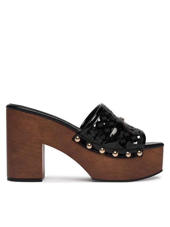 Guess Klapki FLJQUI PAF04 Czarny