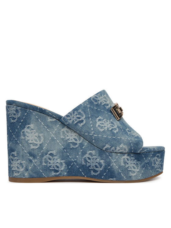 Guess Klapki FLJEV2 DEN04 Niebieski