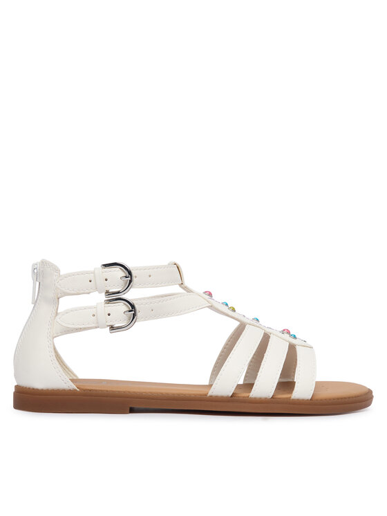 Geox Sandały Jr Sandal Karly J6535D 000BC C0653 D Biały