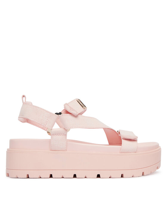 Guess Sandały FLJFTT DEN03 Różowy jasny