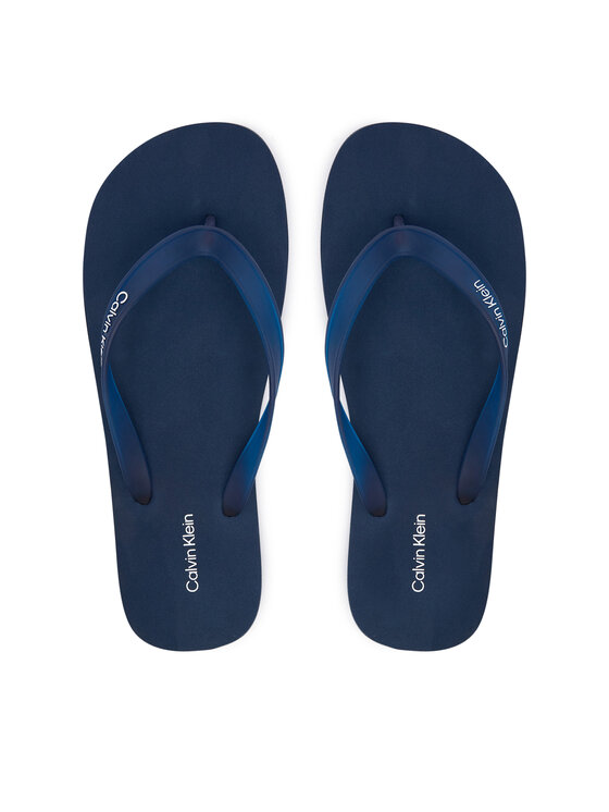 Calvin Klein Japonki Logo Strap HM0HM02105 Granatowy