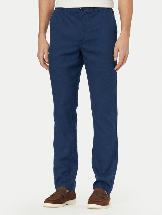 Tommy Hilfiger Chinosy Denton MW0MW42337 Niebieski Straight Fit