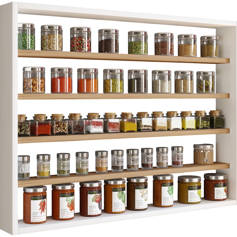 VCM Szafka wisząca na meble kuchenne Esaldi Biały / Dąb miodowy H. 60 x B. 80 x T. 10 cm