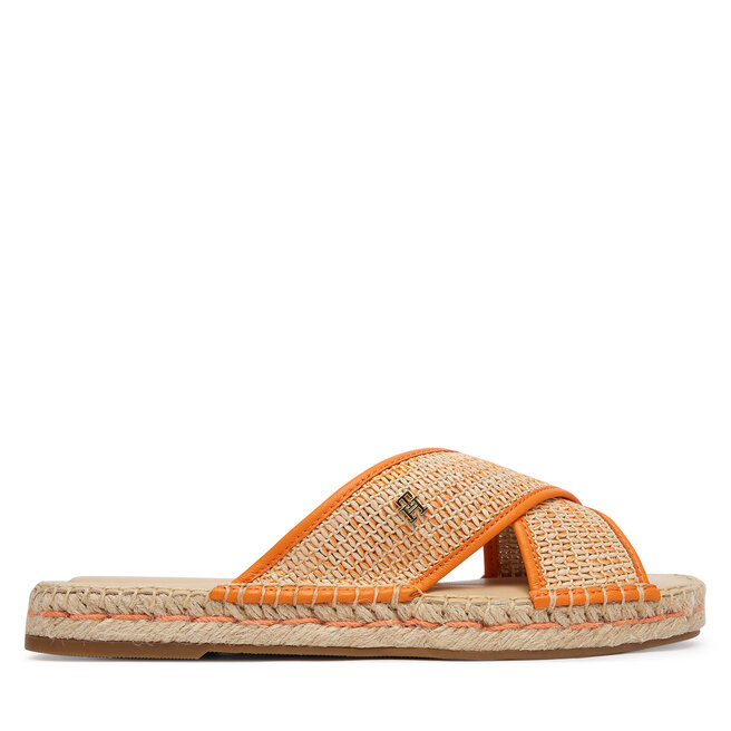 Espadryle Tommy Hilfiger Monogram Espadrille FW0FW09139 Pomarańczowy