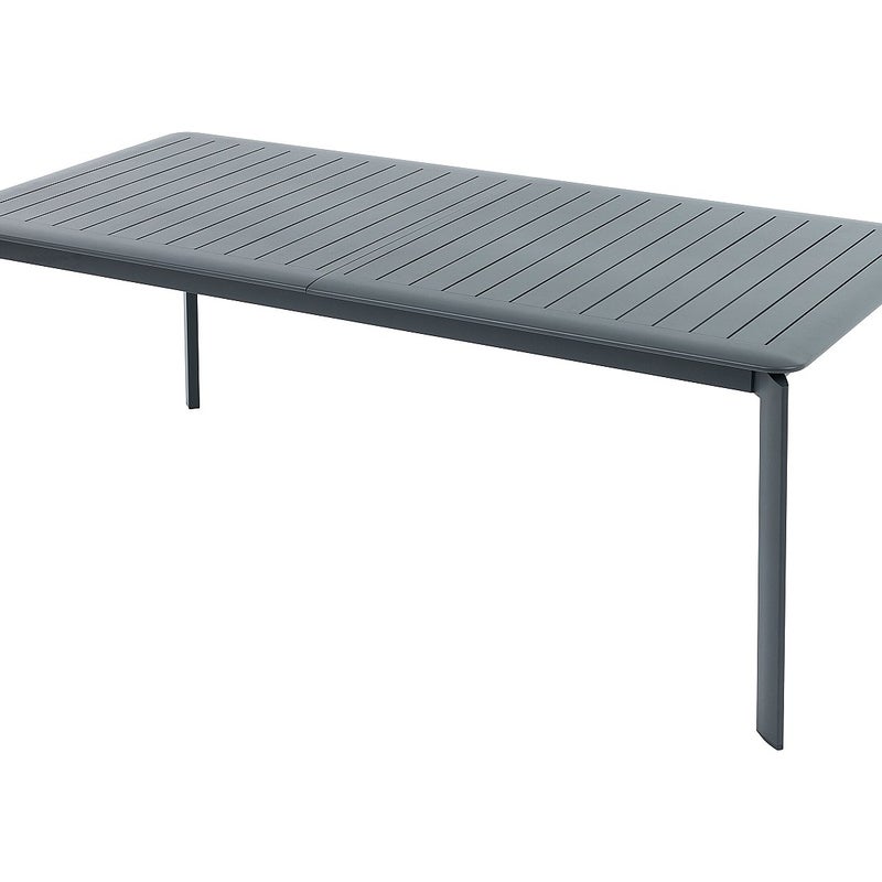 Stół ogrodowy rozkładany z aluminium dł.205/286,5cm - Ciemnoszary - VELYRA od MYLIA