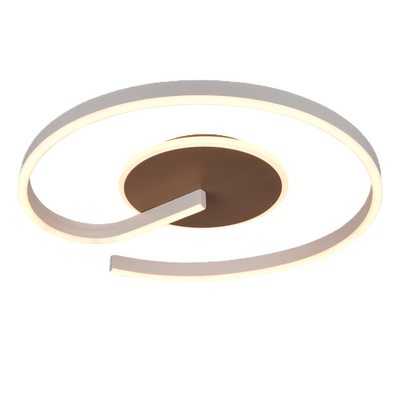 Plafon LED Calle 2600 lm 21W brązowy 50 cm Trio Lighting Inter