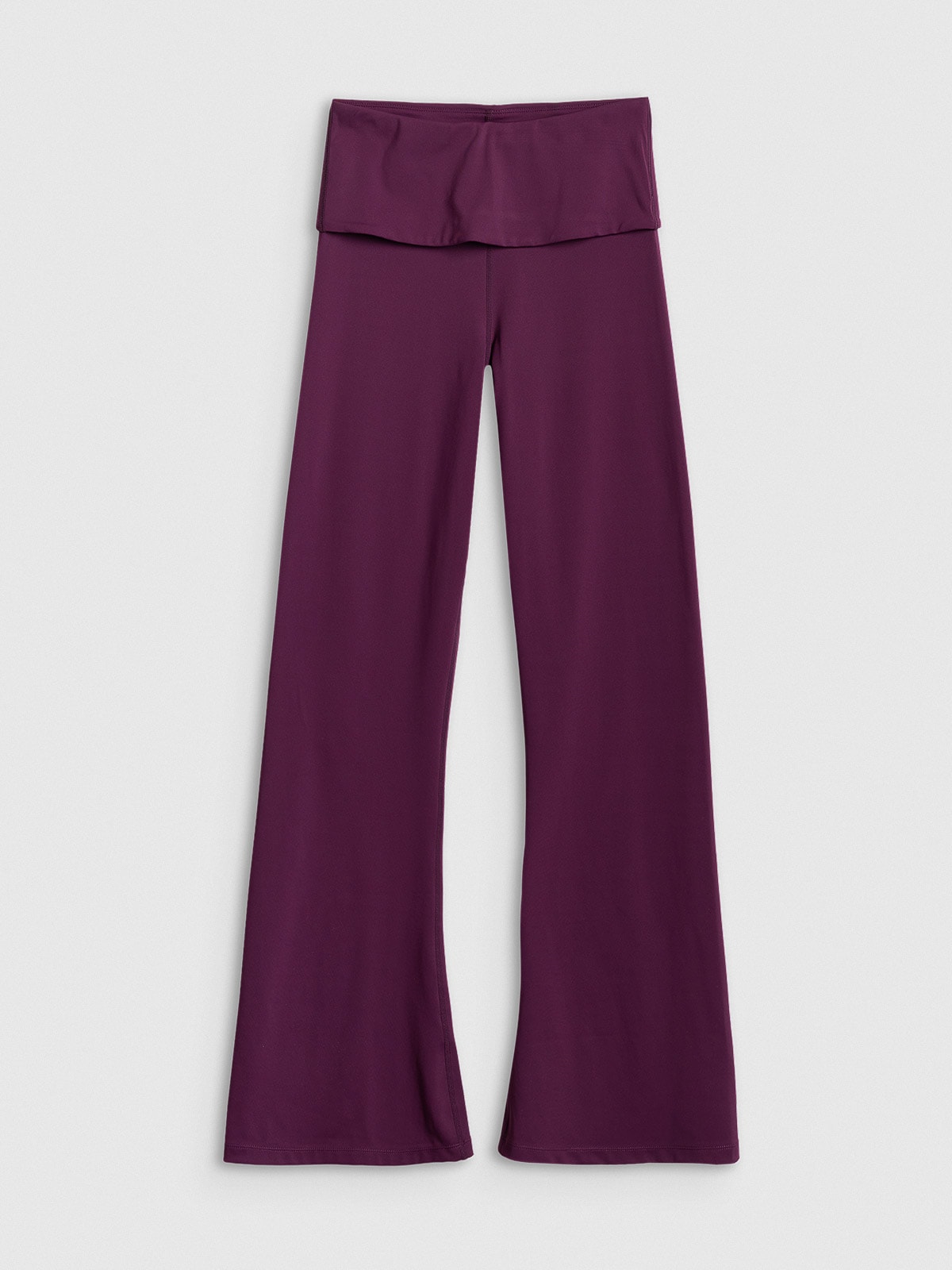 4F Legginsy z rozszerzanymi nogawkami damskie - fioletowe XS