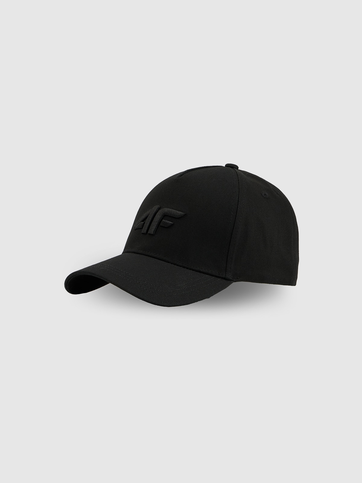 4F Czapka z daszkiem strapback męska - czarna S/M (58cm)