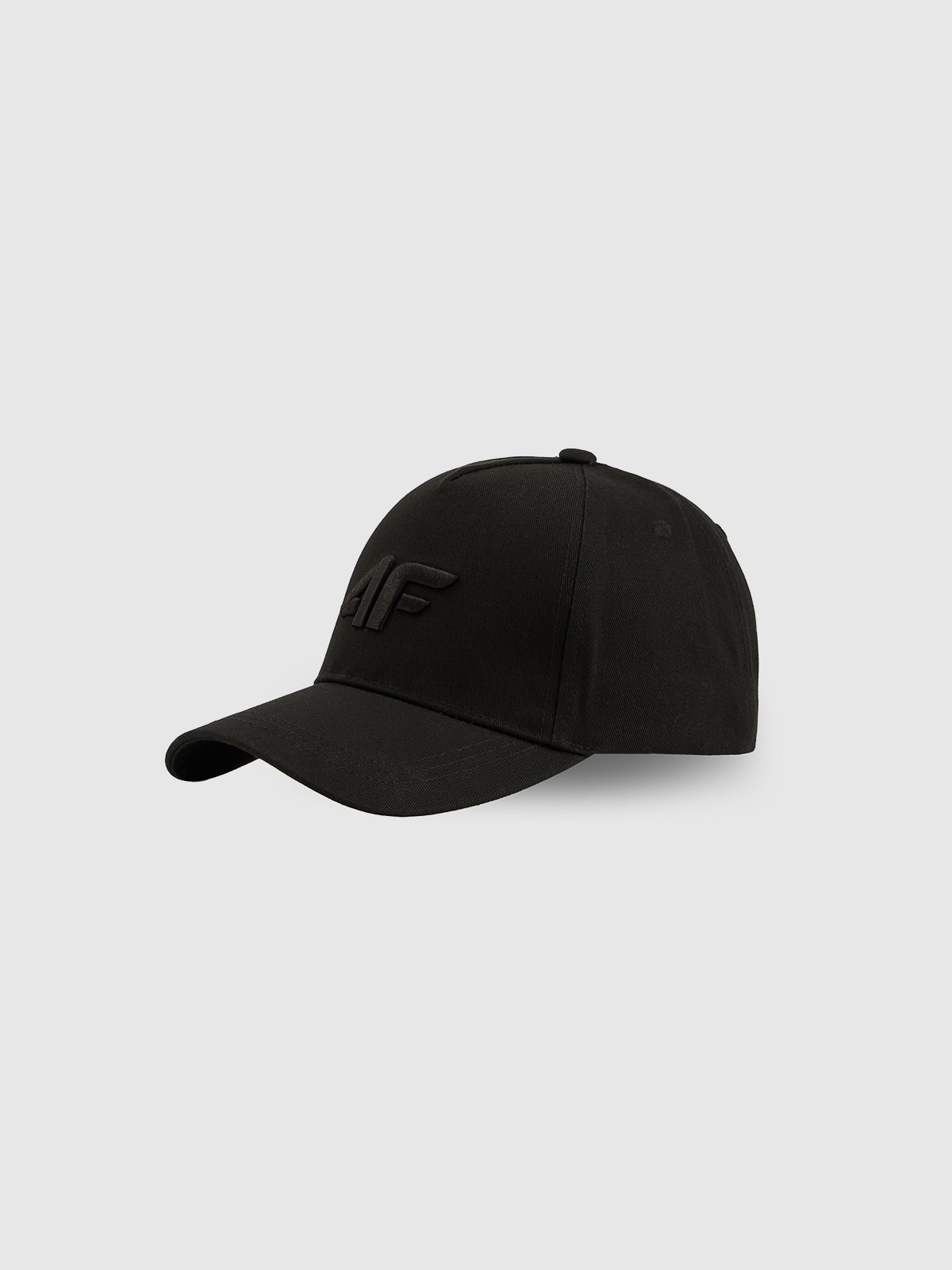 4F Czapka z daszkiem strapback damska - czarna XS/S (56cm)