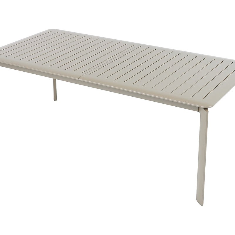 Stół ogrodowy rozkładany z aluminium dł. 205/286,5 cm - Taupe - VELYRA od MYLIA