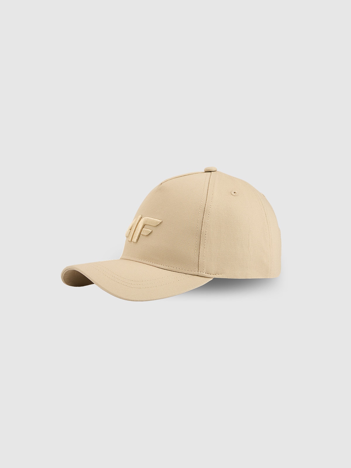 4F Czapka z daszkiem strapback damska - beżowa XS/S (56cm)