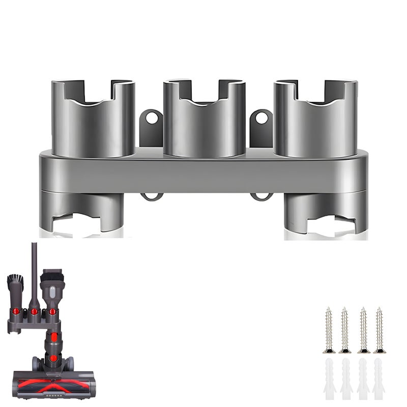 Uchwyt ścienny kompatybilny z akcesoriami do odkurzaczy Dyson V7/V8/V10/V11 - System zawieszenia - Mieści 5 akcesoriów