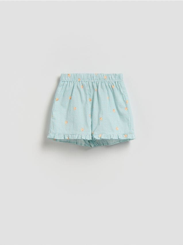 Reserved - Bawełniane szorty w kratę - wielobarwny