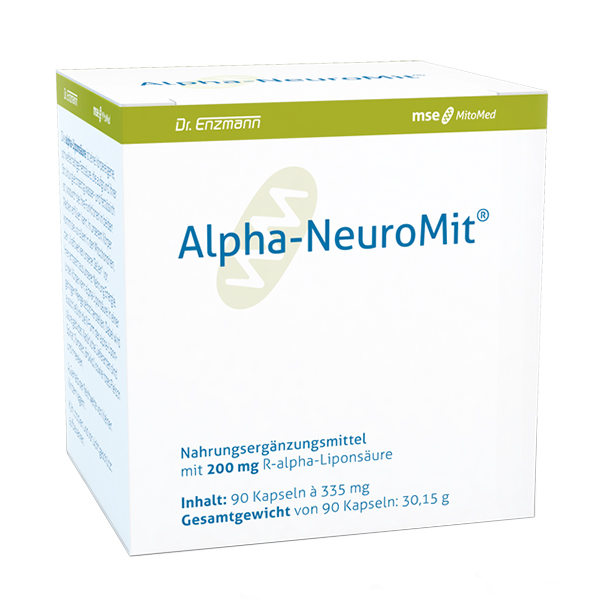 Dr Enzmann Alpha-NeuroMit, kwas alfa-liponowy 200 mg, 90 kapsułek