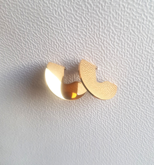 Kolczyki pozłacane A Piece of Circle