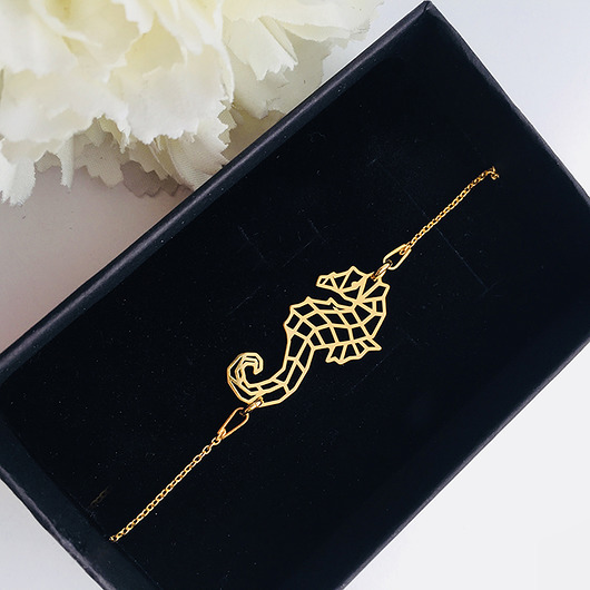 Bransoletka z konikiem morskim, morska biżuteria