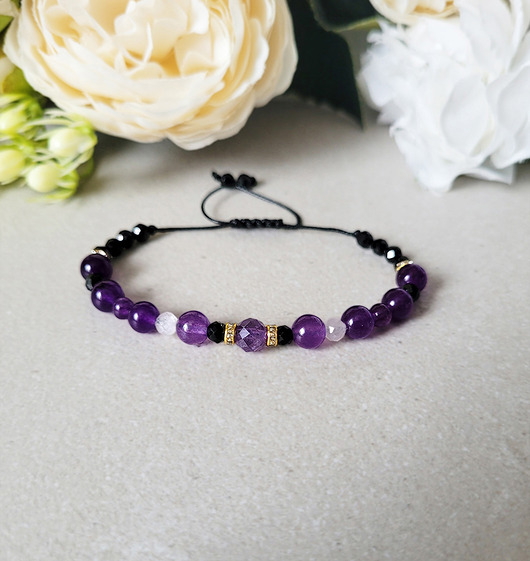 RYBY- z Turmalinem Zodiakalna bransoletka