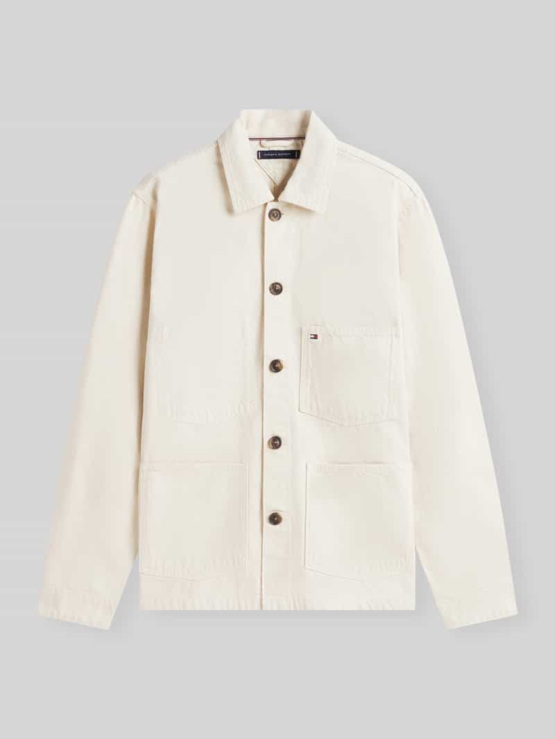 Kurtka koszulowa z czystej bawełny w kroju regular fit