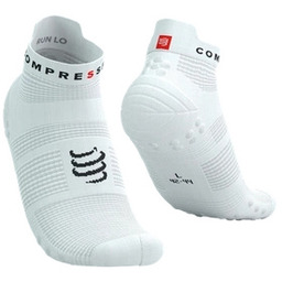 COMPRESSPORT Skarpety ProRacing Socks V4 RUN LOW White/Black