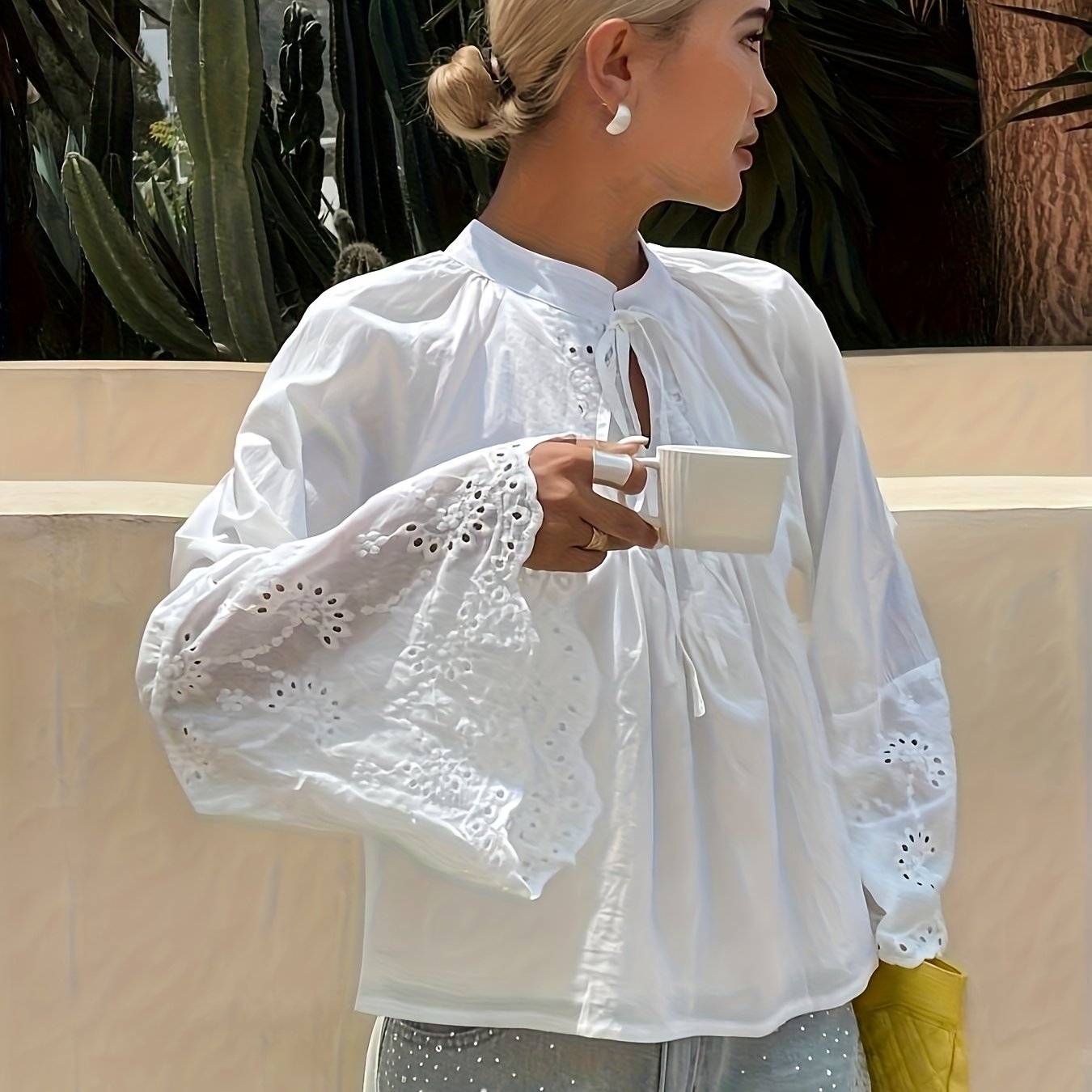 TEMU koszula z długim rękawem i haftem od Gavin